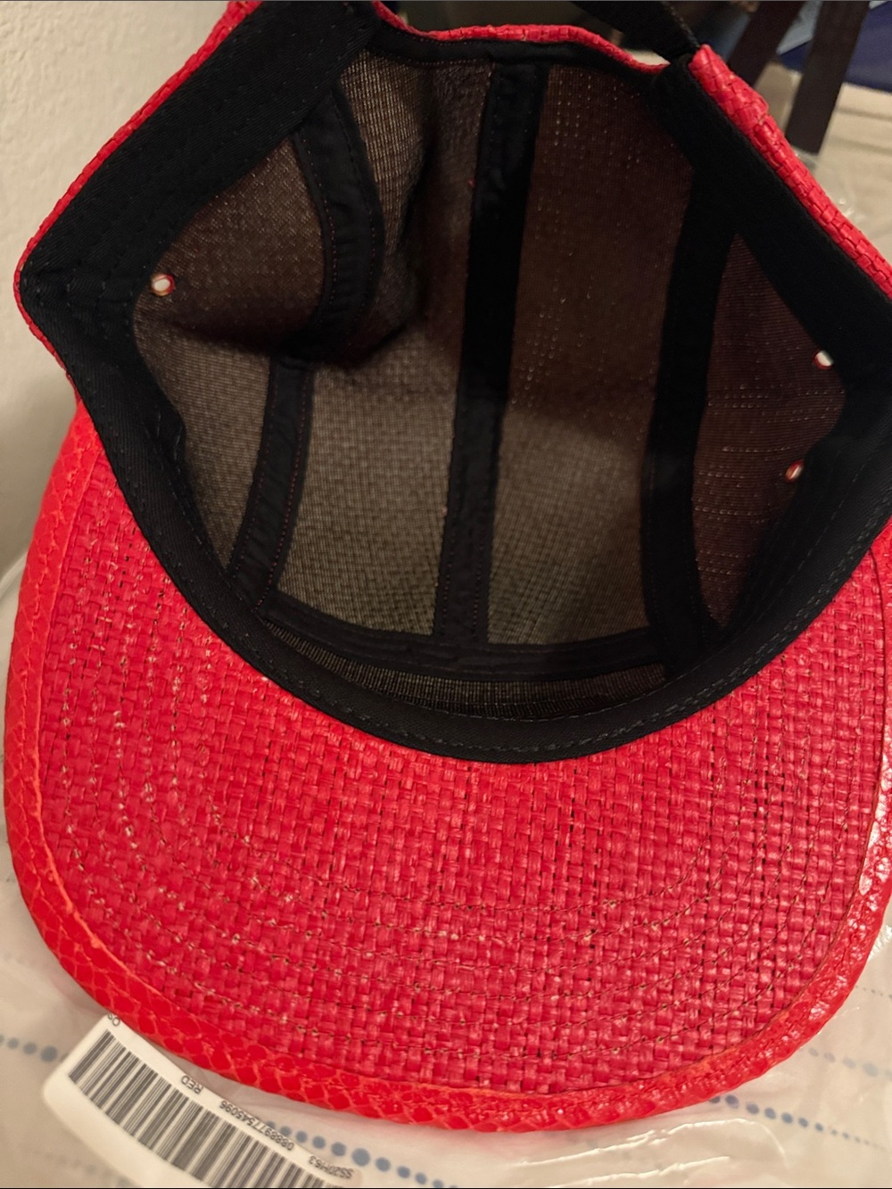 Supreme Hat Raffia Red - Picture 2 of 4